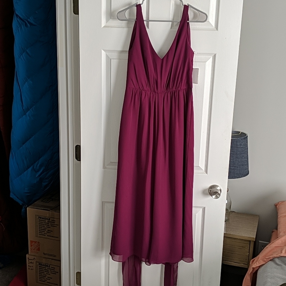 NWT David's Bridal chiffon jumpsuit size 4